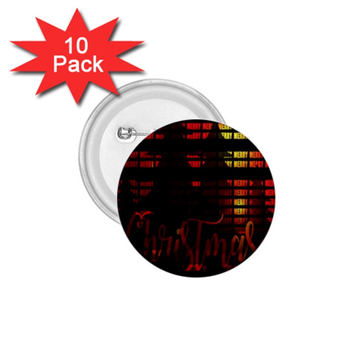 Christmas Advent Gloss Sparkle 1.75  Buttons (10 pack)