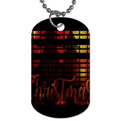 Christmas Advent Gloss Sparkle Dog Tag (one Side) by Nexatart