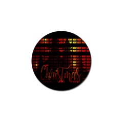 Christmas Advent Gloss Sparkle Golf Ball Marker by Nexatart