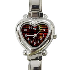 Christmas Advent Gloss Sparkle Heart Italian Charm Watch by Nexatart