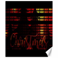 Christmas Advent Gloss Sparkle Canvas 8  X 10  by Nexatart