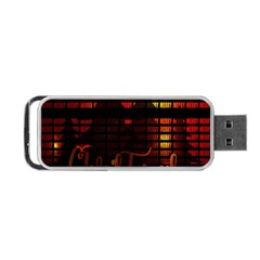 Christmas Advent Gloss Sparkle Portable Usb Flash (two Sides) by Nexatart