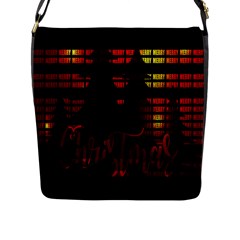 Christmas Advent Gloss Sparkle Flap Messenger Bag (l)  by Nexatart