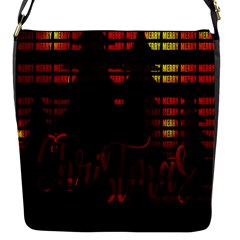 Christmas Advent Gloss Sparkle Flap Messenger Bag (s) by Nexatart