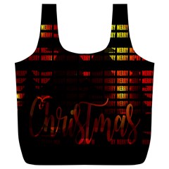 Christmas Advent Gloss Sparkle Full Print Recycle Bags (l)  by Nexatart