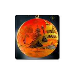 Christmas Bauble Square Magnet