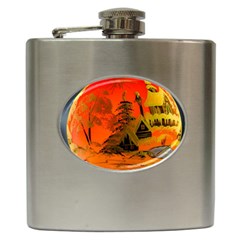 Christmas Bauble Hip Flask (6 Oz) by Nexatart