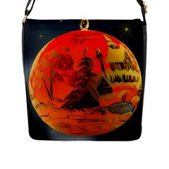 Christmas Bauble Flap Messenger Bag (l)  by Nexatart