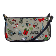 Christmas Xmas Pattern Shoulder Clutch Bags by Nexatart