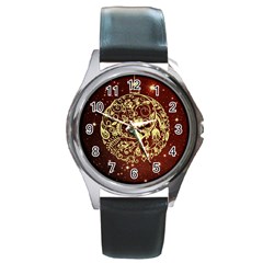 Christmas Bauble Round Metal Watch by Nexatart