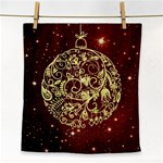 Christmas Bauble Face Towel Front