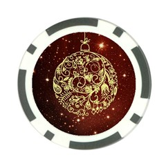 Christmas Bauble Poker Chip Card Guard (10 Pack) by Nexatart