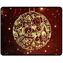 Christmas Bauble Fleece Blanket (medium)  by Nexatart