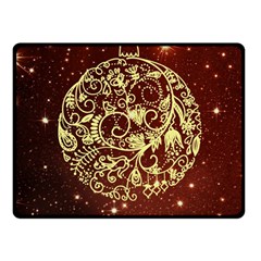 Christmas Bauble Double Sided Fleece Blanket (small)  by Nexatart