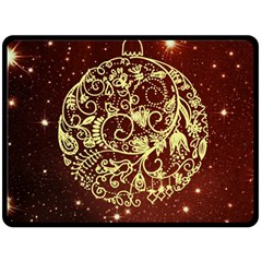 Christmas Bauble Double Sided Fleece Blanket (large)  by Nexatart