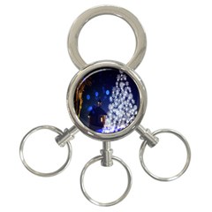 Christmas Card Christmas Atmosphere 3-ring Key Chains