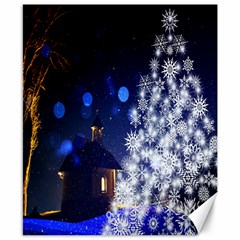 Christmas Card Christmas Atmosphere Canvas 8  X 10  by Nexatart