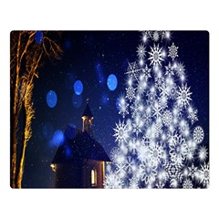 Christmas Card Christmas Atmosphere Double Sided Flano Blanket (large)  by Nexatart