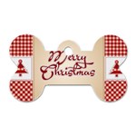 Christmas xmas Patterns Pattern Dog Tag Bone (One Side) Front