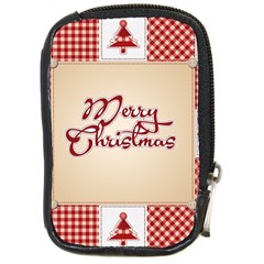 Christmas Xmas Patterns Pattern Compact Camera Cases by Nexatart