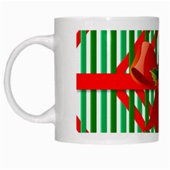 Christmas Gift Wrap Decoration Red White Mugs by Nexatart