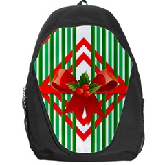 Christmas Gift Wrap Decoration Red Backpack Bag by Nexatart