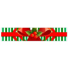 Christmas Gift Wrap Decoration Red Flano Scarf (small) by Nexatart