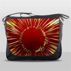 Christmas Greeting Card Star Messenger Bags by Nexatart