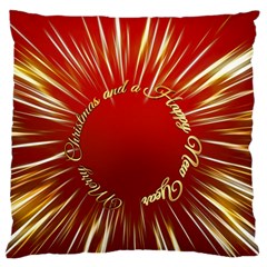 Christmas Greeting Card Star Standard Flano Cushion Case (one Side) by Nexatart