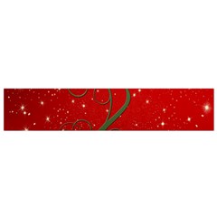 Christmas Modern Day Snow Star Red Flano Scarf (small) by Nexatart