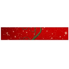 Christmas Modern Day Snow Star Red Flano Scarf (large) by Nexatart