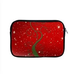 Christmas Modern Day Snow Star Red Apple Macbook Pro 15  Zipper Case by Nexatart