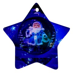 Christmas Nicholas Ball Star Ornament (two Sides)