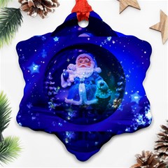 Christmas Nicholas Ball Ornament (snowflake) by Nexatart