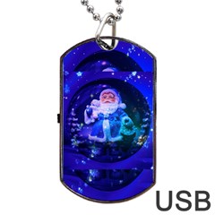 Christmas Nicholas Ball Dog Tag Usb Flash (two Sides) by Nexatart