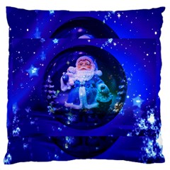 Christmas Nicholas Ball Large Flano Cushion Case (one Side) by Nexatart