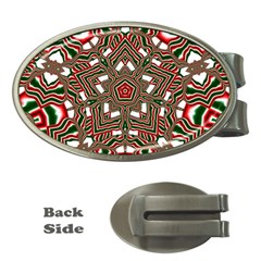 Christmas Kaleidoscope Money Clips (oval) 