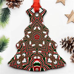 Christmas Kaleidoscope Christmas Tree Ornament (two Sides) by Nexatart