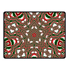 Christmas Kaleidoscope Double Sided Fleece Blanket (small)  by Nexatart