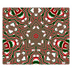 Christmas Kaleidoscope Double Sided Flano Blanket (small)  by Nexatart