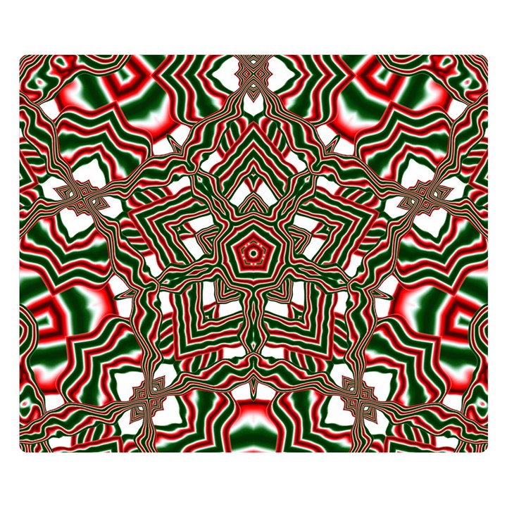 Christmas Kaleidoscope Double Sided Flano Blanket (Small) 