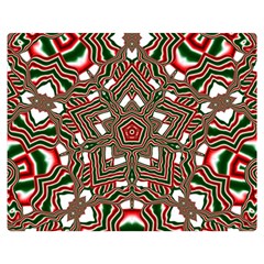 Christmas Kaleidoscope Double Sided Flano Blanket (medium)  by Nexatart