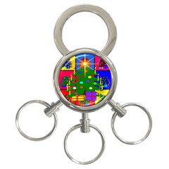 Christmas Ornaments Advent Ball 3-ring Key Chains