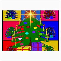 Christmas Ornaments Advent Ball Large Glasses Cloth (2-side) by Nexatart