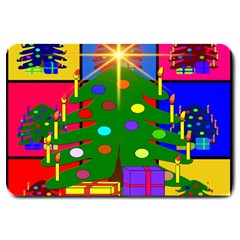 Christmas Ornaments Advent Ball Large Doormat  by Nexatart