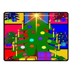 Christmas Ornaments Advent Ball Fleece Blanket (small) by Nexatart