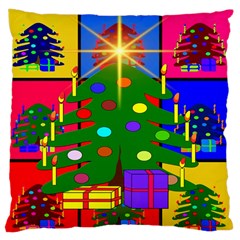 Christmas Ornaments Advent Ball Large Cushion Case (one Side) by Nexatart