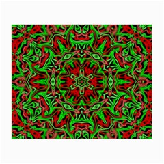 Christmas Kaleidoscope Pattern Small Glasses Cloth (2-side) by Nexatart