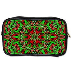 Christmas Kaleidoscope Pattern Toiletries Bags 2-side by Nexatart