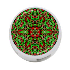 Christmas Kaleidoscope Pattern 4-port Usb Hub (one Side) by Nexatart